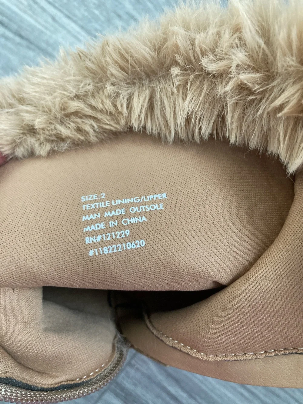BEBE Sparkly Fur Cuff Boots Vegan Faux Fur Side Zipper Suede Girls Size 2